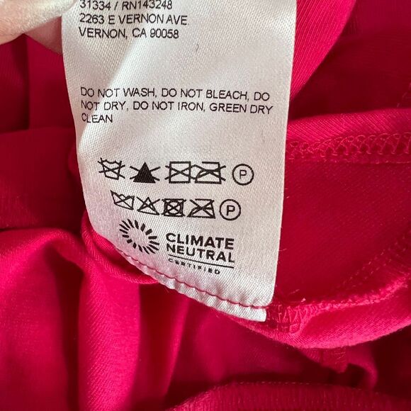 Reformation Rika Wrap Midi Skirt XS Hot Pink Lyocell Tie Waist Vacation - Picture 7 of 7